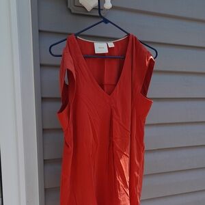 Anthropologie Maeve Women Medium Red Sleeveless 100% Modal Super Soft  Blouse